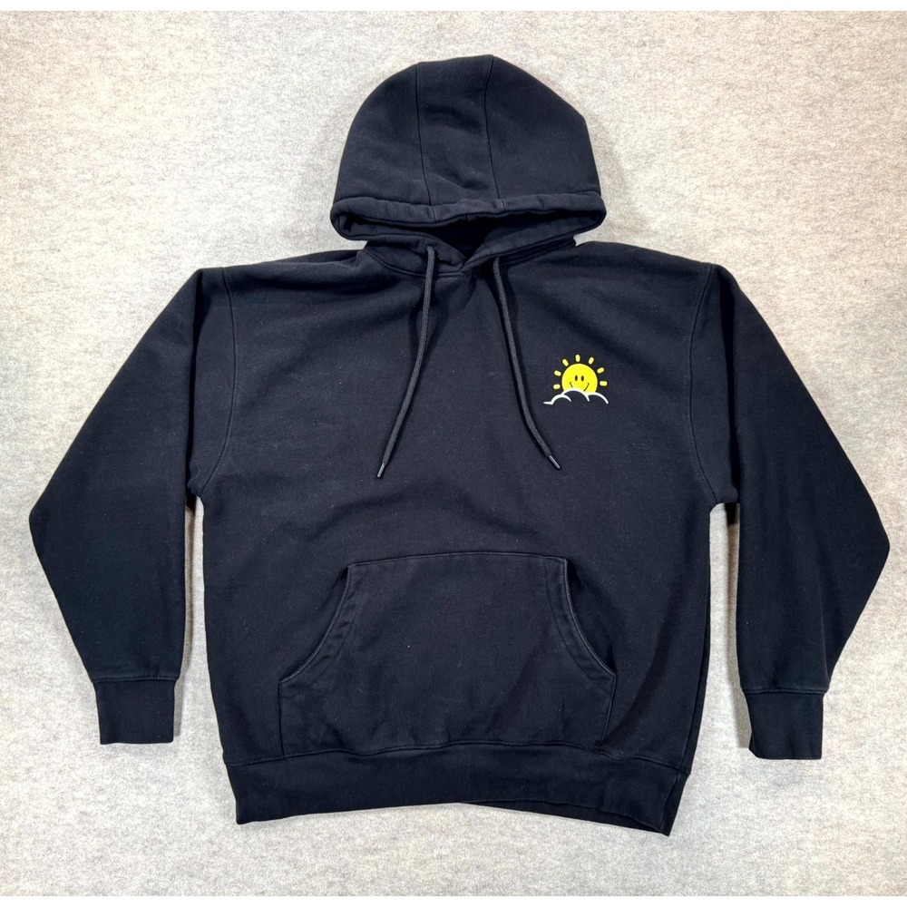 Benny Gold Sunny Flight Hoodie Mens XL Black Fleece Lined Cotton Graphic Print